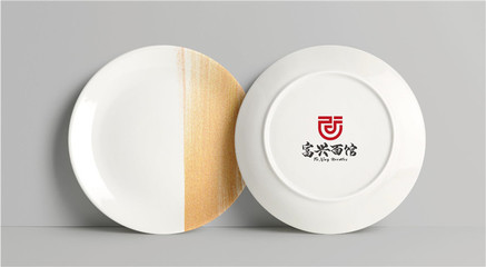 新中式富兴面馆千顺小面餐饮行业logo设计